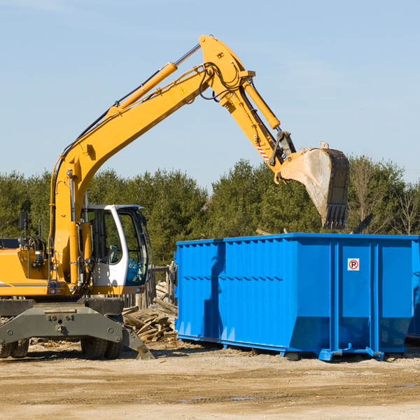 what are the rental fees for a residential dumpster in Rochester Mills PA